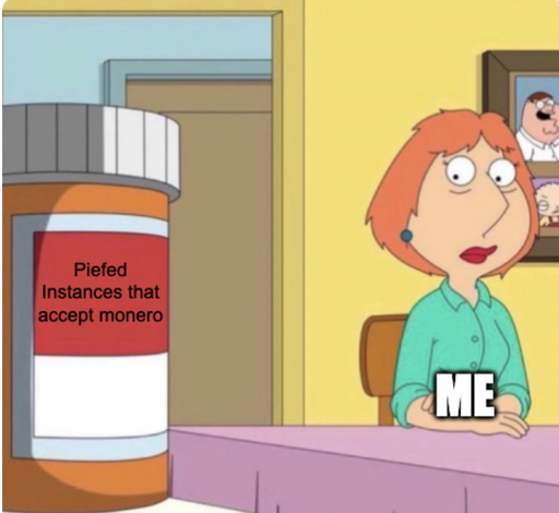 Me looking at at Piefed instances that accept Monero.